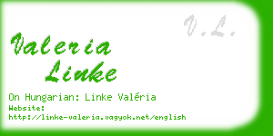 valeria linke business card